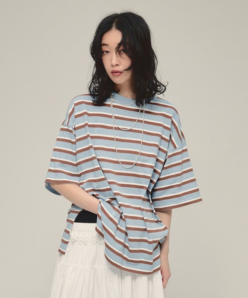 tシャツ 「eL」Border Big TEE/581141 レディース | ブランド登録なし | 02