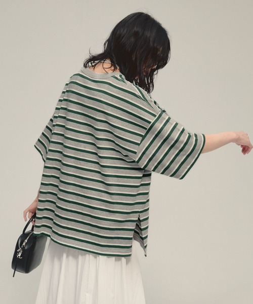 tシャツ 「eL」Border Big TEE/581141 レディース | ブランド登録なし | 05