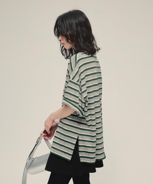 tシャツ 「eL」Border Big TEE/581141 レディース | ブランド登録なし | 09
