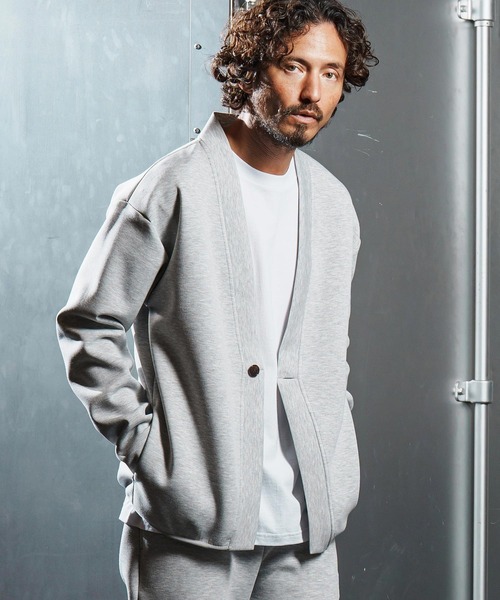 wjk reluxe カーディガン mcg3682-cardboard X cardigan カーディガン