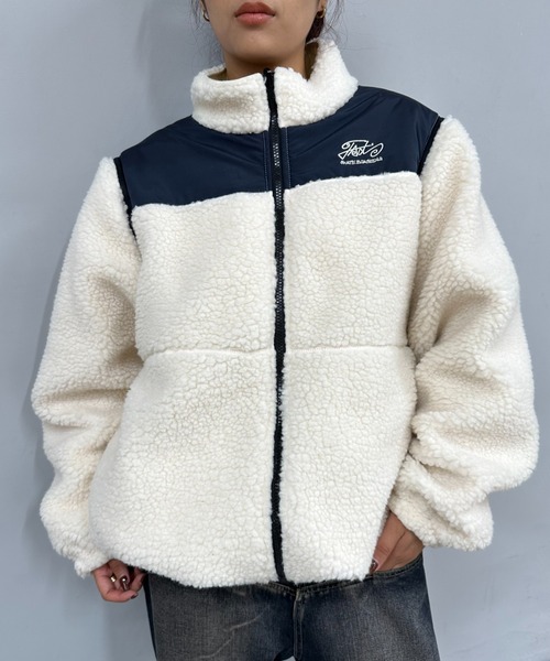 「WHO'S WHO gallery」 ジップアップブルゾン FREE ブラック メンズ_画像2