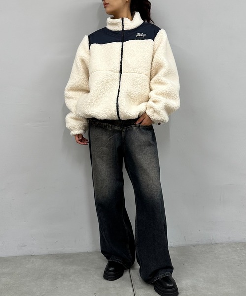 「WHO'S WHO gallery」 ジップアップブルゾン FREE ブラック メンズ_画像5