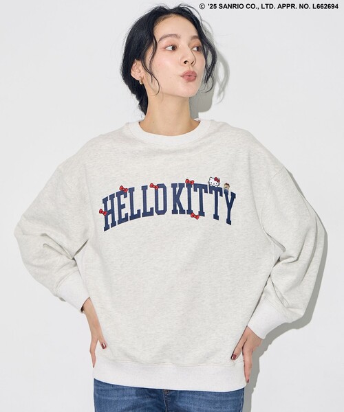 ANY（エニィ） トレーナー スウェット 「ハローキティ×ANY」ロゴ