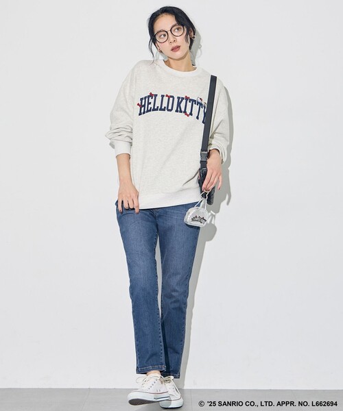 ANY（エニィ） トレーナー スウェット 「ハローキティ×ANY」ロゴ