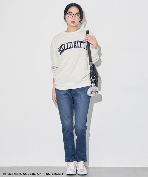 ANY（エニィ） トレーナー スウェット 「ハローキティ×ANY」ロゴ