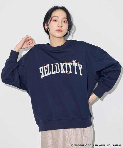 ANY（エニィ） トレーナー スウェット 「ハローキティ×ANY」ロゴ