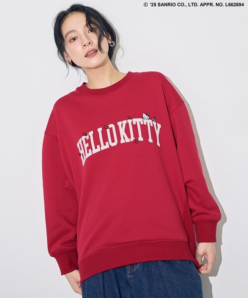 ANY（エニィ） トレーナー スウェット 「ハローキティ×ANY」ロゴ