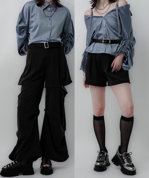 HARE カーゴパラシュートパンツ HARE カーゴパンツ 2WAYアソートパラシュートパンツ(HARE