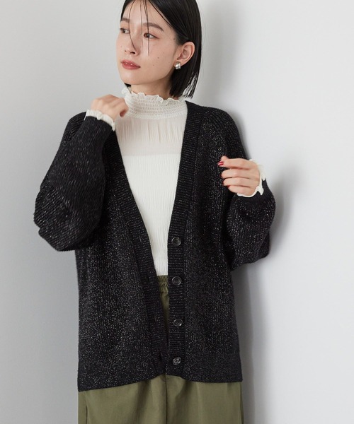 「AMERICAN HOLIC」 ニットカーディガン L グレー レディース