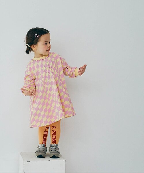 ワンピース 「ジュニア対応」イロチ買いしたい総柄フレアカットソーワンピース キッズ 子供服 女の子 | p.premier | 06