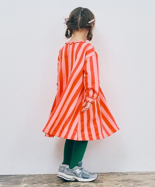 ワンピース 「ジュニア対応」イロチ買いしたい総柄フレアカットソーワンピース キッズ 子供服 女の子 | p.premier | 26