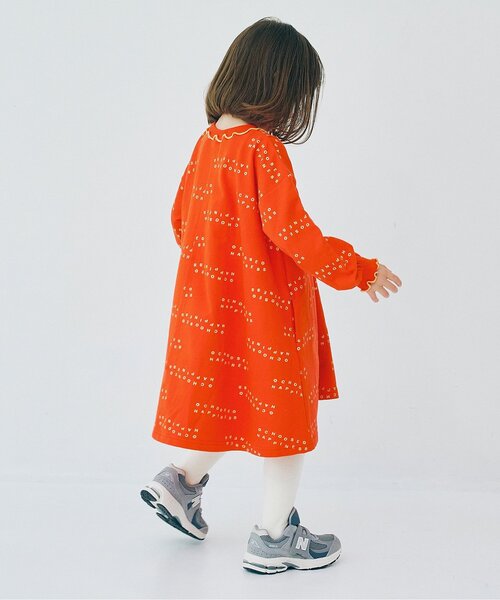 ワンピース 「ジュニア対応」イロチ買いしたい総柄フレアカットソーワンピース キッズ 子供服 女の子 | p.premier | 19