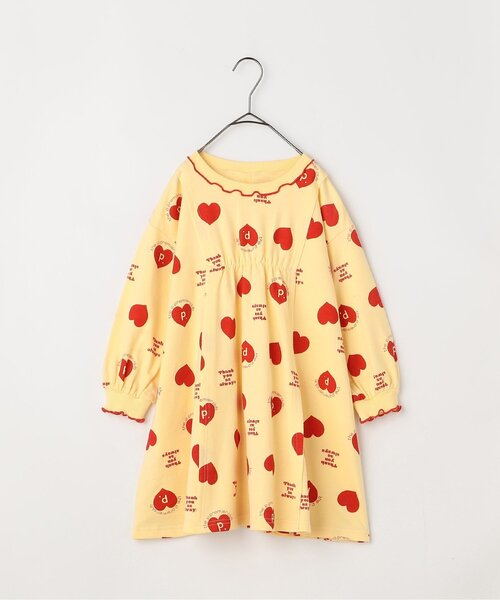 ワンピース 「ジュニア対応」イロチ買いしたい総柄フレアカットソーワンピース キッズ 子供服 女の子 | p.premier | 09