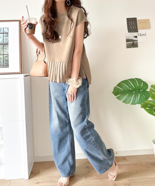 「classicalelf」 ノースリーブトップス LARGE ベージュ レディース_画像5