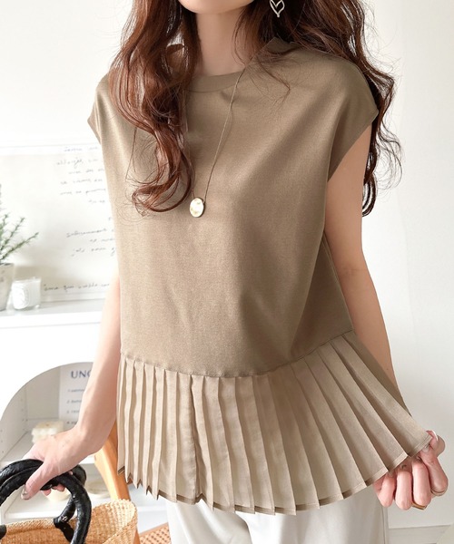 「classicalelf」 ノースリーブトップス LARGE ベージュ レディース_画像7