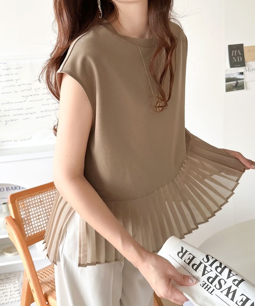 「classicalelf」 ノースリーブトップス LARGE ベージュ レディース_画像8