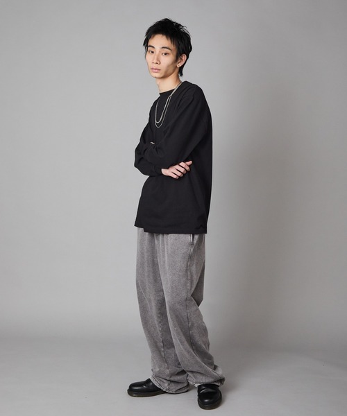 Theater code スウェットパンツ ジャージ Bleach-washed sweatpants