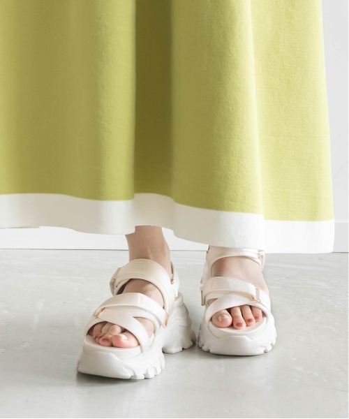 「RANDA」 ヒールサンダル S ブラウン レディース_画像7