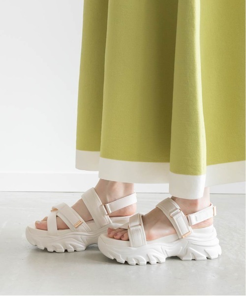 「RANDA」 ヒールサンダル S ブラウン レディース_画像9