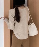 ニット セーター 「9色展開」キーネックニット...の詳細画像3