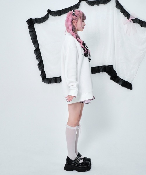 Magia Charm スウェット ブルゾン Magia Charm（マギアチャーム） トレーナー スウェット ハートフリル