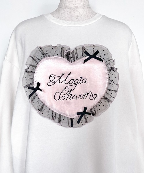 Magia Charm（マギアチャーム） トレーナー スウェット ハートフリル
