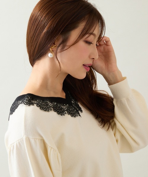 Rose Tiara（ローズティアラ） ニット セーター 「前後2WAY」レース