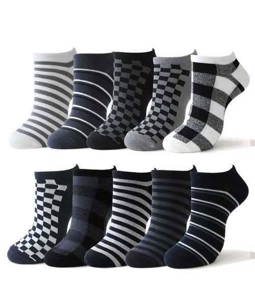 靴下 「10足セット」メンズソックス くるぶし丈 メンズ | ブランド登録なし