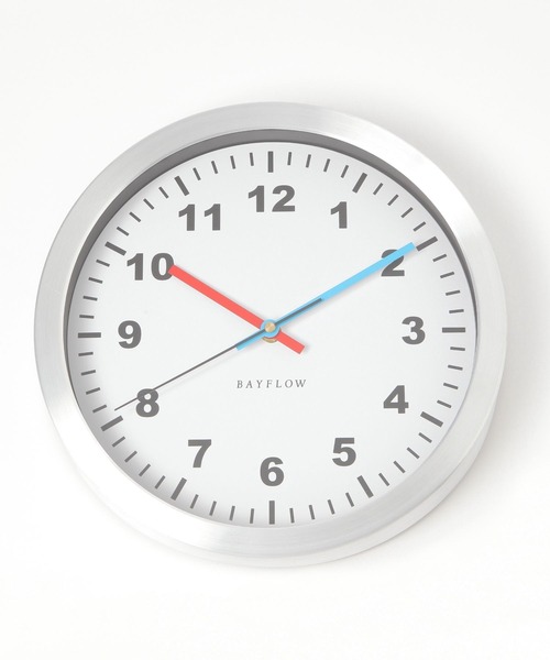 BAYFLOW（ベイフロー） 時計 BFシルバー壁掛け時計 : ZOZOTOWN Yahoo