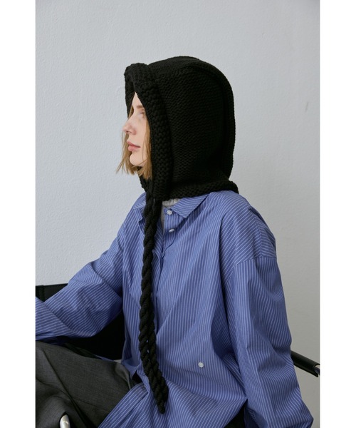 un/neu ニット帽 ニットキャップ ツイストバラクラバニットキャップ