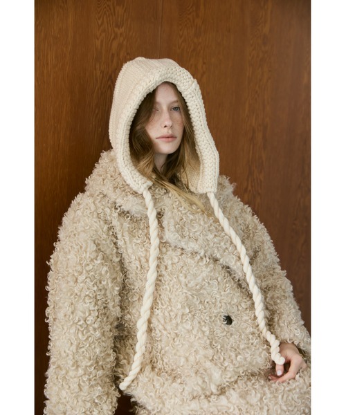 un/neu ニット帽 ニットキャップ ツイストバラクラバニットキャップ