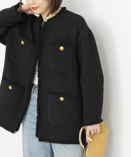 【新品】【23AW】JOURNAL STANDARD ツイードジャケット コート ツイードジャケット | ジャーナルスタンダード(JOURNAL STANDARD