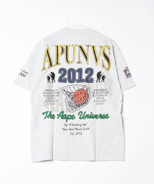 「AAPE BY A BATHING APE」 半袖Tシャツ SMALL オフホワイト メンズ_画像3