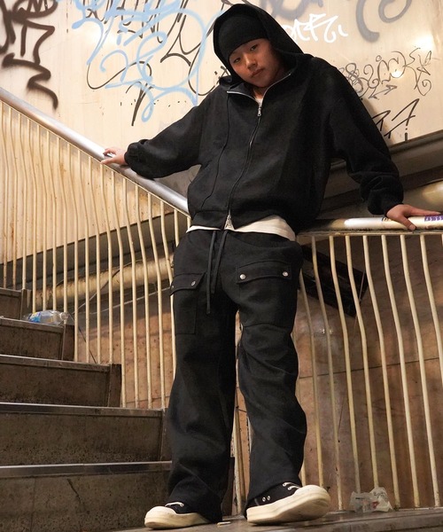 GUIDER パーカー 「GUIDER」「セットアップ対応」ボンディング ZIP