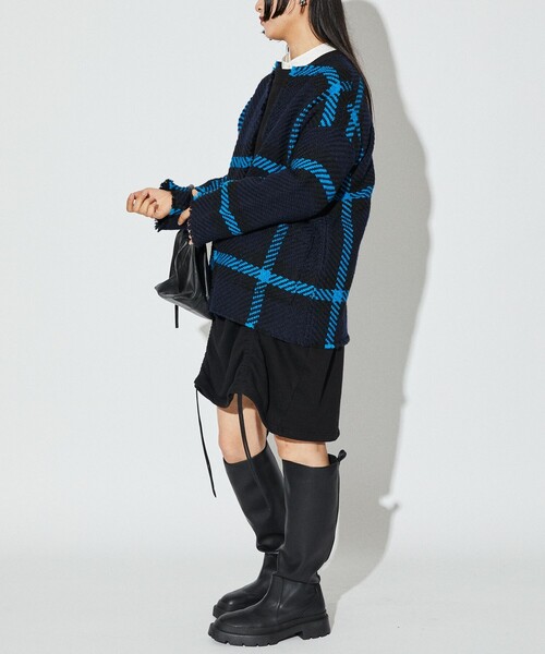 「John branigan」 ノーカラージャケット フリ- ブラック レディース_画像9