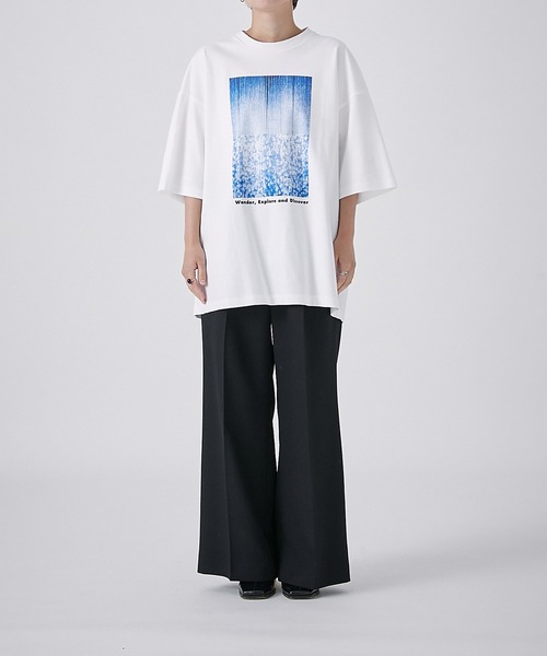 「PUBLIC TOKYO」 半袖Tシャツ 1 ホワイト メンズ_画像6