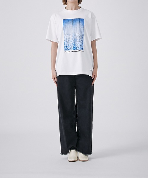 「PUBLIC TOKYO」 半袖Tシャツ 1 ホワイト メンズ_画像9