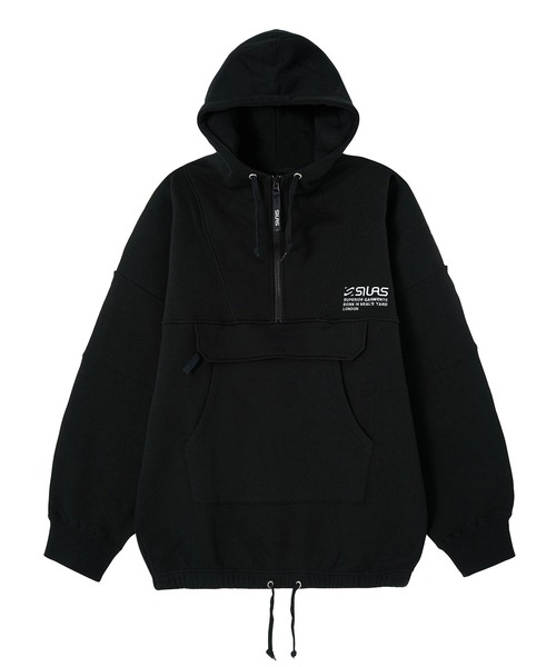 「SILAS」 プルオーバーパーカー L パープル メンズ_画像3