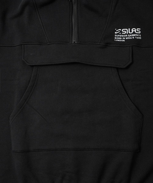 「SILAS」 プルオーバーパーカー L パープル メンズ_画像8