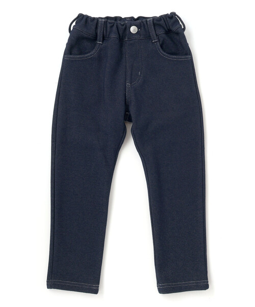 BeBe（ベベ） パンツ デニムムートン裏ファーストレートロングパンツ