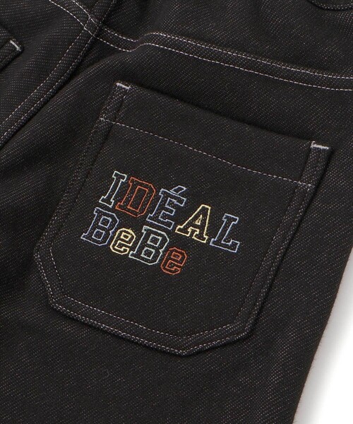 bebe　リピート割 BeBe（ベベ） パンツ デニムムートン裏ファーストレートロングパンツ