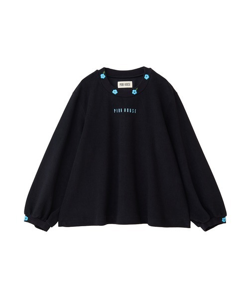 特別価格‼️新品タグ付きPINK HOUSE ブラック長袖カットソー　Ｌサイズ 特別価格‼️新品タグ付きPINK HOUSE ブラック長袖カットソー Lサイズ
