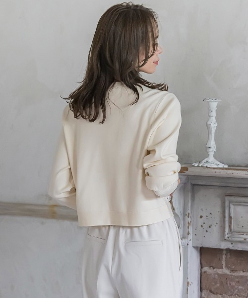 Viaggio Blu（ビアッジョブルー） カーディガン リボンドットツイード