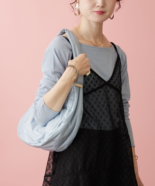 「HASHIBAMI」 ハンドバッグ FREE グレイッシュブルー レディース_画像2