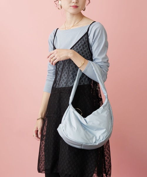 「HASHIBAMI」 ハンドバッグ FREE グレイッシュブルー レディース_画像3