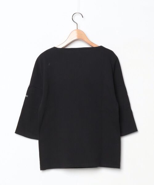 Saint James 七分袖カットソー　T8 SAINT JAMES（セントジェームス） ボーダー柄7分袖Tシャツ 32 ブラック