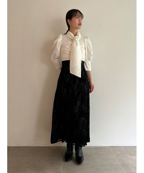 「SNIDEL」 7分袖ブラウス ONE SIZE ブルー レディース_画像6