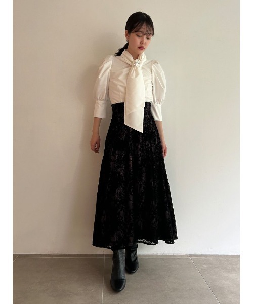 「SNIDEL」 7分袖ブラウス ONE SIZE ブルー レディース_画像7