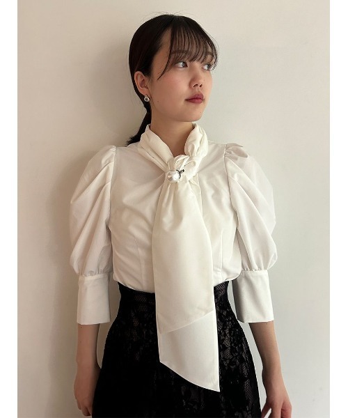「SNIDEL」 7分袖ブラウス ONE SIZE ブルー レディース_画像8