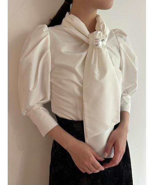「SNIDEL」 7分袖ブラウス ONE SIZE ブルー レディース_画像10
